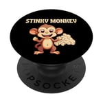 Stinky Monkey Farts Funny Kids Men Women PopSockets PopGrip Adhésif