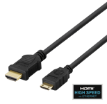 DELTACO – Nopea HDMI-kaapeli / mini-HDMI-kaapeli Ethernetillä, 7 m, musta (100008)