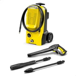 Kärcher K 5 Classic Pressure Washer, Pressure: max. 145 bar, Flow Rate: 500 l/h, Area Coverage: 40 m²/h, Water Filter, Weight: 5.6 kg, high-Pressure Hose and Gun, Dirt Blaster, Spray Lance