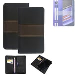 Wallet Case for Realme GT Neo 3 Protective Case + Cell Phone Case Brown Booklet 