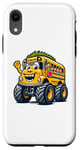 Coque pour iPhone XR Funny Monster Truck School Bus Back To School Kids Boys