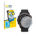 brotect Tempered Glass Screen Protector compatible with Garmin Fenix 6X Pro Solar (3 Pack) 9H