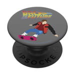 Back To The Future 8-Bit Marty on Hoverboard PopSockets PopGrip Interchangeable