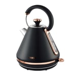 Tower Cavaletto Pyramid Kettle 1.7L 3000W with Modern Stylish Accents T10044RG