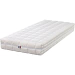 King Of Dreams - Natural Latex Matelas 70x190 Ferme contact contact Latex 80 Kg/m3 - dehoussable - 21 cm - Compatible literies électriques