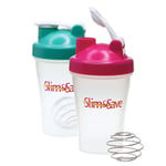 2x Smart Whey Protein Shaker Bottle Mixer Cup 400ml Shake Sports Drink Blender