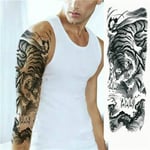 Tatuering sleeve - Tiger låtsas armtatuering