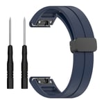 Garmin Fenix 7X 26mm klockband med verktyg - midnattsblå