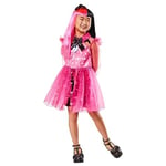 Rubie's 1000679S000 Draculaura Deluxe Child Costume Monster High Kids Fancy Dress, Girls, Multicoloured, 7-8 Years