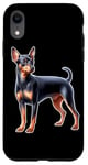 Coque pour iPhone XR Mini épingle en forme de chien pinscher miniature