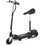 Kids Foldable Electric Scooter Childrens 12V 120W Seat Brake Black 7-12 Years