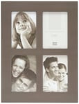 Deknudt Frames S42ZF3-P4-20.0X20.0 Cadre pour 4 Photos Bois Peint Beige 20 x 20 cm