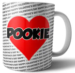 Pookie Mug Valentines Day Gift For Him or Her Girlfriend Boyfriend Husband Wife