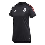 adidas FC Bayern Munchen Season 2020/21 Fcb Tr Jsy W Women's Training T-Shirt, womens, Training T-shirt, GD9683, Black/Redfcb, S