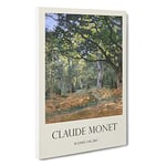 Big Box Art The Bodmer Oak Tree Claude Monet Canvas Wall Art Framed Picture Print, 30 x 20 Inch (76 x 50 cm), Exhibition