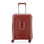 DELSEY PARIS - MONCEY - Slim Rigid Cabin Suitcase - 55x40x20 cm - 36 liters - XS - Terracotta