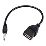 Câble Adaptateur Mini Jack 3.5mm AUX vers USB OTG Host,JL1154