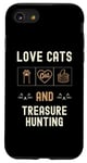 iPhone SE (2020) / 7 / 8 Cat Lover Cats And Treasure Hunting Metal-Detecting Kittens Case