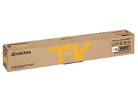 Toner Kyocera TK-8115Y d'origine. Jaune, 6.000 pages ISO 19798, compatible avec ECOSYS M8124cidn, ECOSYS M8132cidn