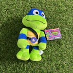 Teenage Mutant Ninja Turtles: Mutant Mayhem Leonardo Plush Toy, 8 Inch Blue Mask