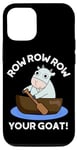 iPhone 12/12 Pro Row Row Row Your Goat Funny Animal Pun Case