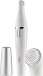 Braun Facespa Face Epilator, Hair Removal with Facial Cleansing Brush Head, 100%