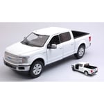 FORD F-150 LARIAT CREW CAB 2019 WHITE 1:27 MotorMax Auto Stradali Die Cast