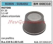 Filtre à Air Avec Pré-filtre Robin pour Moteur Tondeuse Ey 20 5.5 HP 008310