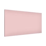 Apalis 108747 Tableau magnétique mémo Tableau pour Magnet Ardoise Magnetique Design Paysage Métal Motif Mural Acier, Cuisine, Bureau, 37 x 78 cm, Rose