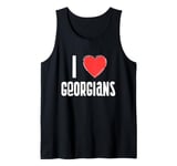 I Love Georgians Nationality Georgia Tank Top