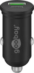 Goobay Dual Car Charger PD 45W, 3.0A, 1x USB-A 1x USB-C - Sort