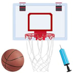 Mini Basketball Hoop Backboard Set Wall Mounted Over the Door Home Kids/Teens