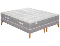 Ensemble Matelas Sommier 2 x 80 x 200 R-SW4 160x200cm + sommiers + pieds