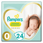 PAMPERS PREMIUM PROT SIZE 0 CARRY PACK 24