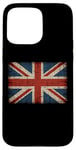 Coque pour iPhone 15 Pro Max Drapeau vintage du Royaume-Uni vieilli Proud English Patriot GB