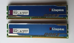 HyperX - DDR3 - kit - 2 Go: 2 x 1 Go - DIMM 240 broches - 1600 MHz / PC3-12800 - CL9 - 1.9 V - mémoire sans tampon - non ECC