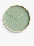 Newgate Clocks Mr Clarke Analogue Wall Clock, 40.5cm, Bubble Green