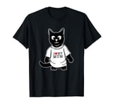 Funny Cat In I Love My Mum Shirt For Best Cat Mum Ever T-Shirt