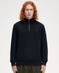 Fred Perry Mens Half Zip Sweatshirt - Navy - Size Small