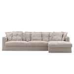 Stopning Til Le Grand Air 3-seter Sofa Lin Divan Høyre, Future Grey