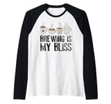 Coffee Brewing Is My Bliss Coffee Brewer Raglan Baseball Tee