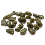 Gaming Stones: Small African Tumble Stones - Epidote Snowflake (24)