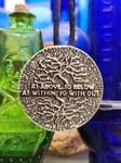 Tree of Life As Above So Below Golden Dawn Necklace Pendant Hermeticism Corded