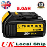 18V 5.0Ah BATTERY For Dewalt DCB184 N394624 DCB184-XJ DCB182 Lithim XR Li-ion UK