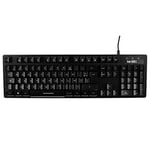 Be Mix - Clavier Gamer - 3 Fonctions - Fonction Anti - Ghosting - Rétro Eclairage - Fonction Multimédia - Dimensions : 44.5 X 13.5 X 3.6 cm Noir