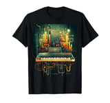 Analogue synthesiser keyboard music modular life T-Shirt