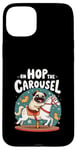 iPhone 15 Plus Pug Owner Pug Love On Hop The Carousel for Pug Lover Case