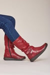 'Malmo' Ladies Ruched Leather Boots