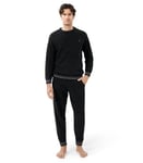 DAVID ARCHY Ensemble de pyjama pour homme en polaire douce pour homme, pyjama chaud en polaire pour homme, pyjama confortable vêtements de détente et pantalon de pyjama pour homme