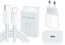 CHARGEUR RAPIDE 20W + CABLE IPHONE X XS XR 11 12,JL362